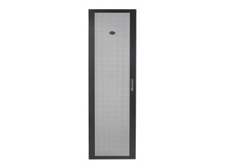 APC NetShelter SV Perforated Flat Door - Drzwi stojaka - czarny - 48U - dla P/N: NBPD0160A, NBWL0355A, SMX3000HV-BR, SMX3000LV2U