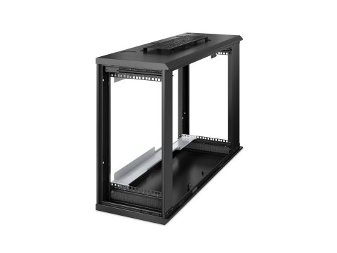 APC NetShelter WX AR106V - Szafa - do montażu na ścianie - czarny - 6U - 19" - dla P/N: SMT2200RM2UNC, SMTL1500RM3UC, SMX2KRMLVN
