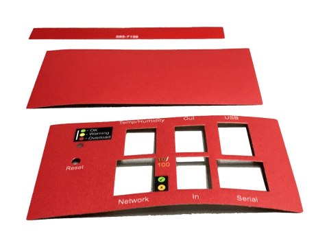 APC Rack PDU label kit - Etykiety - czerwony (pakiet 10) - dla P/N: AP8481, AP8830J, AP8832J, AP8833J, AP8863, AP8930J, AP8931, 