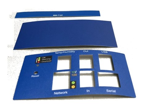 APC Rack PDU label kit - Etykiety - niebieski (pakiet 10) - dla P/N: AP8481, AP8830J, AP8832J, AP8833J, AP8863, AP8930J, AP8931,