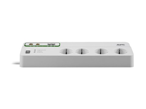 APC SurgeArrest Performance - Zabezpieczenie przed przepięciem - AC 230 V - 2300 wat - złącza wyjściowe: 8 - Włochy - biały