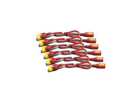 APC - Zestaw kabli zasilających - power IEC 60320 C13 do IEC 60320 C14 - 10 A - 1.2 m - czerwony - dla P/N: SCL500RMI1U, SCL500R