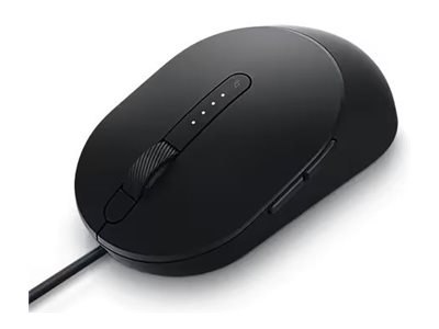 Dell Pro MS3220 - Mysz - laser - 5 przyciski - przewodowa - USB 2.0 - czarny - z 3 lata Advanced Exchange Service
