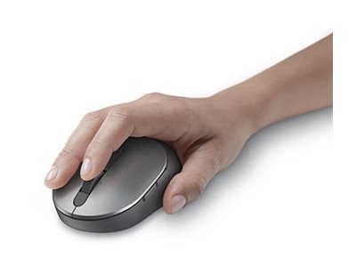 Dell Pro Plus Compact MS5120W - Mysz - optyczna - 7 przyciski - bezprzewodowa - 2.4 GHz, Bluetooth 5.0 - tytanowo-szary - z 3 la