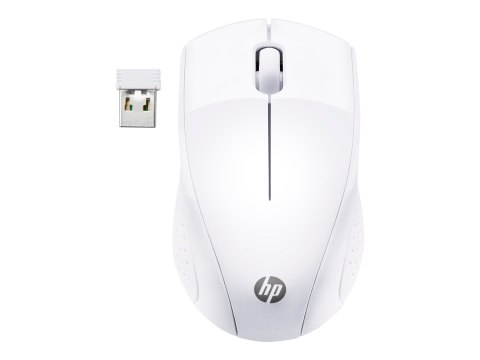 HP 220 - Mysz - 3 przyciski - bezprzewodowa - 2.4 GHz - odbiornik bezprzewodowy USB - śnieżnibiały - CTO - dla HP 27; ENVY Lapto