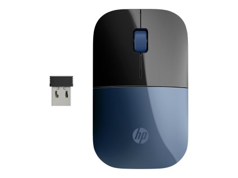 HP Z3700 - Mysz - 3 przyciski - bezprzewodowa - 2.4 GHz - odbiornik bezprzewodowy USB - niebieski - dla HP 27; ENVY Laptop 13, 1