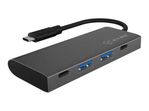 ICY BOX IB-HUB1428-C31 - Koncentrator - 2 x USB 3.1 Gen 2 + 2 x USB-C - stacjonarny