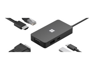 Microsoft USB-C Travel Hub - Stacja dokująca - USB-C - VGA, HDMI - 1GbE