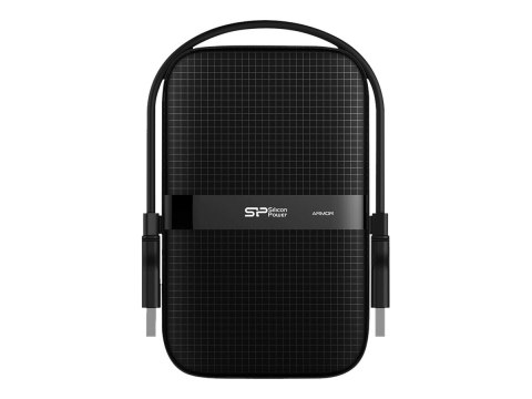 SILICON POWER Armor A60 - Dysk twardy - 1 TB - zewnętrzny (przenośne) - 2,5" - USB 3.2 Gen 1 - czarny