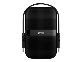 SILICON POWER Armor A60 - Dysk twardy - 2 TB - zewnętrzny (przenośne) - 2,5" - USB 3.2 Gen 1 - czarny
