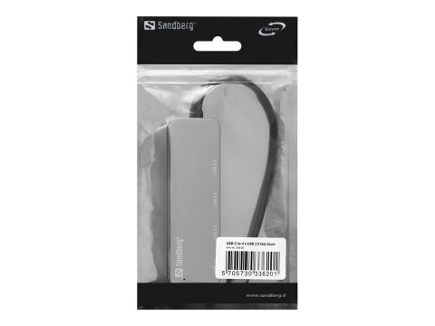 Sandberg Saver - Koncentrator - 4 x SuperSpeed USB 3.0 - stacjonarny