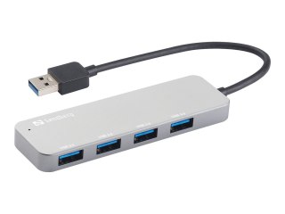 Sandberg Saver - Koncentrator - 4 x SuperSpeed USB 3.0 - stacjonarny