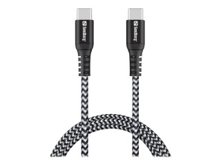Sandberg Survivor - Kabel USB - USB-C (M) do USB-C (M) - 1 m