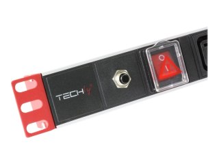 TECHly Professional I-CASE STRIP-813T - Linka dystrybucji zasilania (montowany w stojaku) - AC 230 V - 2300 wat - wejście: IEC 6