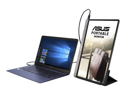 ASUS ZenScreen MB14AC - Monitor LED - 14" - przenośny - 1920 x 1080 Full HD (1080p) - IPS - 220 cd/m² - 700:1 - 5 ms - USB-C - c