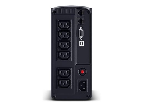 CyberPower Value Pro VP1000EILCD - UPS - AC 230 V - 550 wat - 1000 VA - 1 faza - RS-232, USB - złącza wyjściowe: 6 - czarny