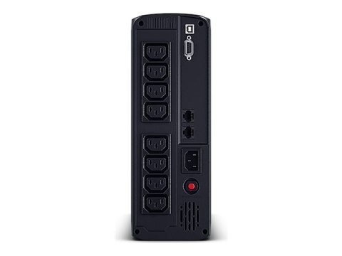 CyberPower Value Pro VP1600EILCD - UPS - AC 230 V - 960 wat - 1600 VA - 1 faza - RS-232, USB - złącza wyjściowe: 8 - czarny