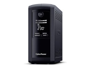 CyberPower Value Pro VP700EILCD - UPS - AC 230 V - 390 wat - 700 VA - 1 faza - RS-232, USB - złącza wyjściowe: 6 - czarny