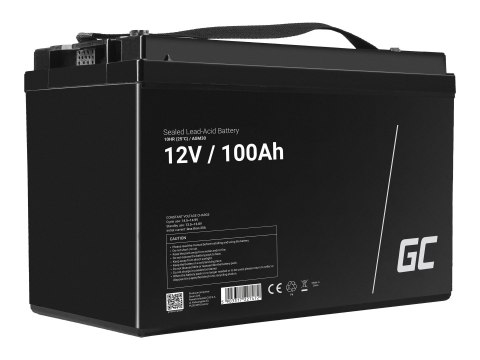 Green Cell - Bateria do UPSa - 1 x bateria - hermetyczny ołowiowo-kwasowy (SLA) - 100 Ah - czarny