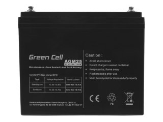 Green Cell - Bateria do UPSa - 1 x bateria - hermetyczny ołowiowo-kwasowy (SLA) - 75 Ah - czarny