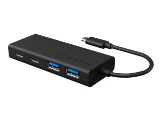 ICY BOX IB-HUB1426-CPD - Koncentrator - 4 x SuperSpeed USB 3.0 - stacjonarny