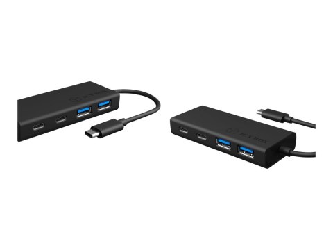 ICY BOX IB-HUB1426-CPD - Koncentrator - 4 x SuperSpeed USB 3.0 - stacjonarny