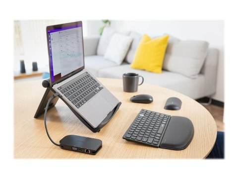 Kensington SureTrack Dual Wireless Mouse - Mysz - optyczna - 4 przyciski - bezprzewodowa - 2.4 GHz, Bluetooth 5.0 LE, Bluetooth 