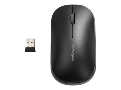 Kensington SureTrack Dual Wireless Mouse - Mysz - optyczna - 4 przyciski - bezprzewodowa - 2.4 GHz, Bluetooth 5.0 LE, Bluetooth 