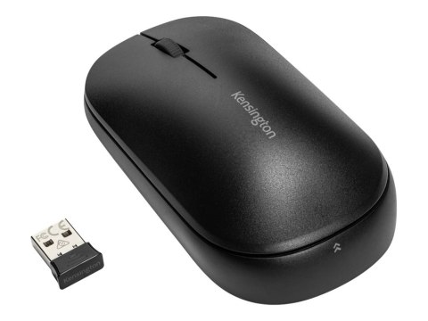 Kensington SureTrack Dual Wireless Mouse - Mysz - optyczna - 4 przyciski - bezprzewodowa - 2.4 GHz, Bluetooth 5.0 LE, Bluetooth 