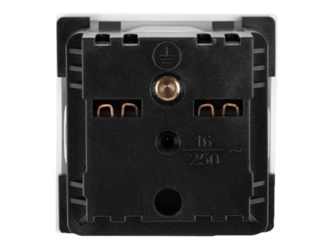 Lanberg - Gniazdko elektryczne - Typ E - 1 gniazdo zasilania - 16 A - AC 250 V - biały