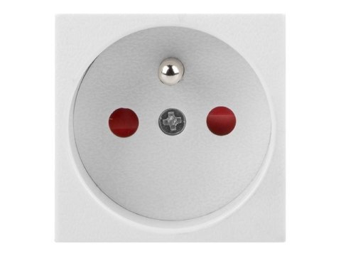 Lanberg - Gniazdko elektryczne - Typ E - 1 gniazdo zasilania - 16 A - AC 250 V - biały