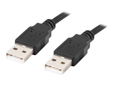Lanberg - Kabel USB - USB (M) do USB (M) - USB 2.0 - 1.8 m - czarny