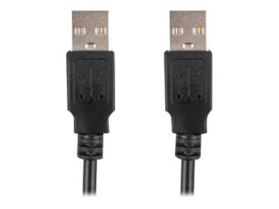Lanberg - Kabel USB - USB (M) do USB (M) - USB 2.0 - 1 m - czarny