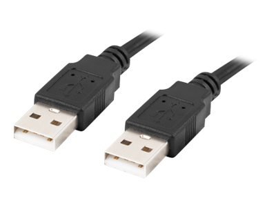 Lanberg - Kabel USB - USB (M) do USB (M) - USB 2.0 - 50 cm - czarny