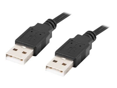 Lanberg - Kabel USB - USB (M) do USB (M) - USB 2.0 - 50 cm - czarny