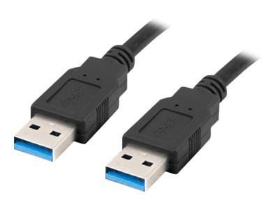 Lanberg - Kabel USB - USB Typ A (M) do USB Typ A (M) - USB 3.0 - 50 cm - czarny