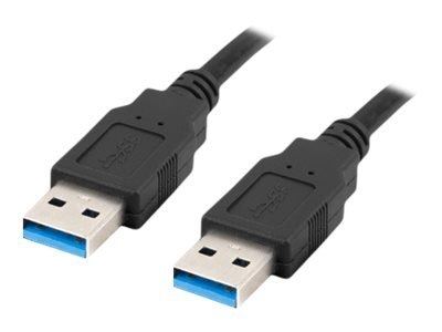 Lanberg - Kabel USB - USB Typ A (M) do USB Typ A (M) - USB 3.0 - 50 cm - czarny