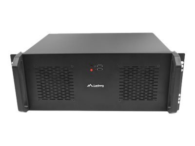 Lanberg - Montowany w stojaku 4U - ATX - brak zasilacza - czarny - USB