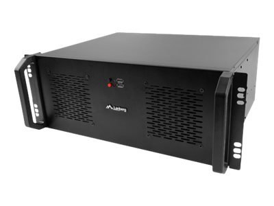 Lanberg - Montowany w stojaku 4U - ATX - brak zasilacza - czarny - USB