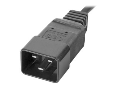 Lanberg PDU-08I-0200-C20-BK - Zabezpieczenie przed przepięciem (montowany w stojaku) - AC 220-250 V - 4000 wat - 1 faza - złącza