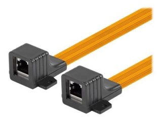 Lanberg - Sprzęgacz sieciowy - RJ-45 (F) do RJ-45 (F) - CAT 5e - czarny, pomarańczowy