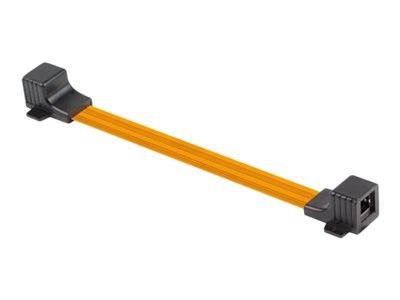 Lanberg - Sprzęgacz sieciowy - RJ-45 (F) do RJ-45 (F) - CAT 5e - czarny, pomarańczowy