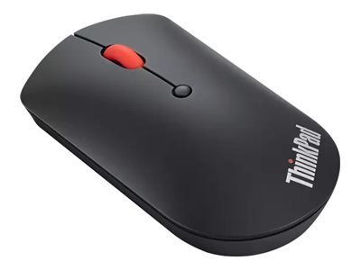 Lenovo ThinkPad Silent - Mysz - prawo i leworęczna - niebieska optyczna - 3 przyciski - bezprzewodowa - Bluetooth 5.0 - czarny -