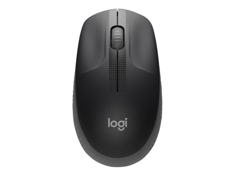 Logitech M190 - Mysz - optyczna - 3 przyciski - bezprzewodowa - odbiornik bezprzewodowy USB - średnioszary