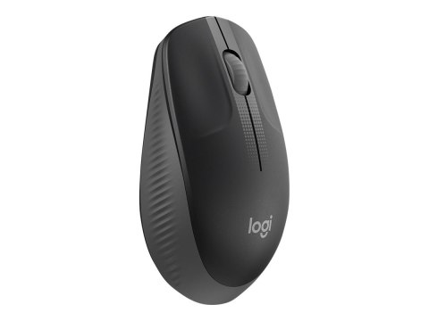 Logitech M190 - Mysz - optyczna - 3 przyciski - bezprzewodowa - odbiornik bezprzewodowy USB - średnioszary