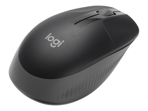 Logitech M190 - Mysz - optyczna - 3 przyciski - bezprzewodowa - odbiornik bezprzewodowy USB - średnioszary