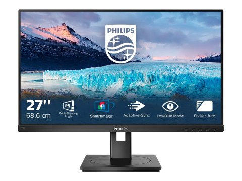 Philips S-line 272S1AE - Monitor LED - 27" - 1920 x 1080 Full HD (1080p) @ 75 Hz - IPS - 250 cd/m² - 1000:1 - 4 ms - HDMI, DVI-D