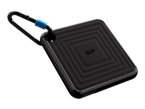 SILICON POWER PC60 - SSD - 240 GB - zewnętrzny (przenośne) - USB 3.2 Gen 2 - czarny