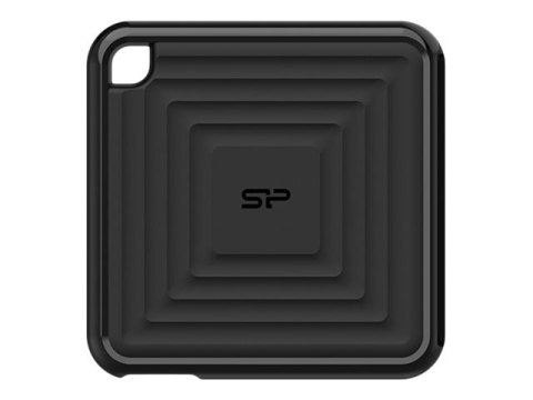 SILICON POWER PC60 - SSD - 240 GB - zewnętrzny (przenośne) - USB 3.2 Gen 2 - czarny