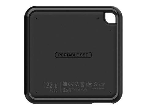 SILICON POWER PC60 - SSD - 960 GB - zewnętrzny (przenośne) - USB 3.2 Gen 2 - czarny